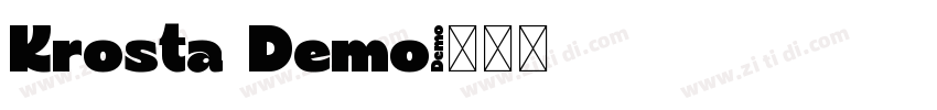 Krosta Demo字体转换